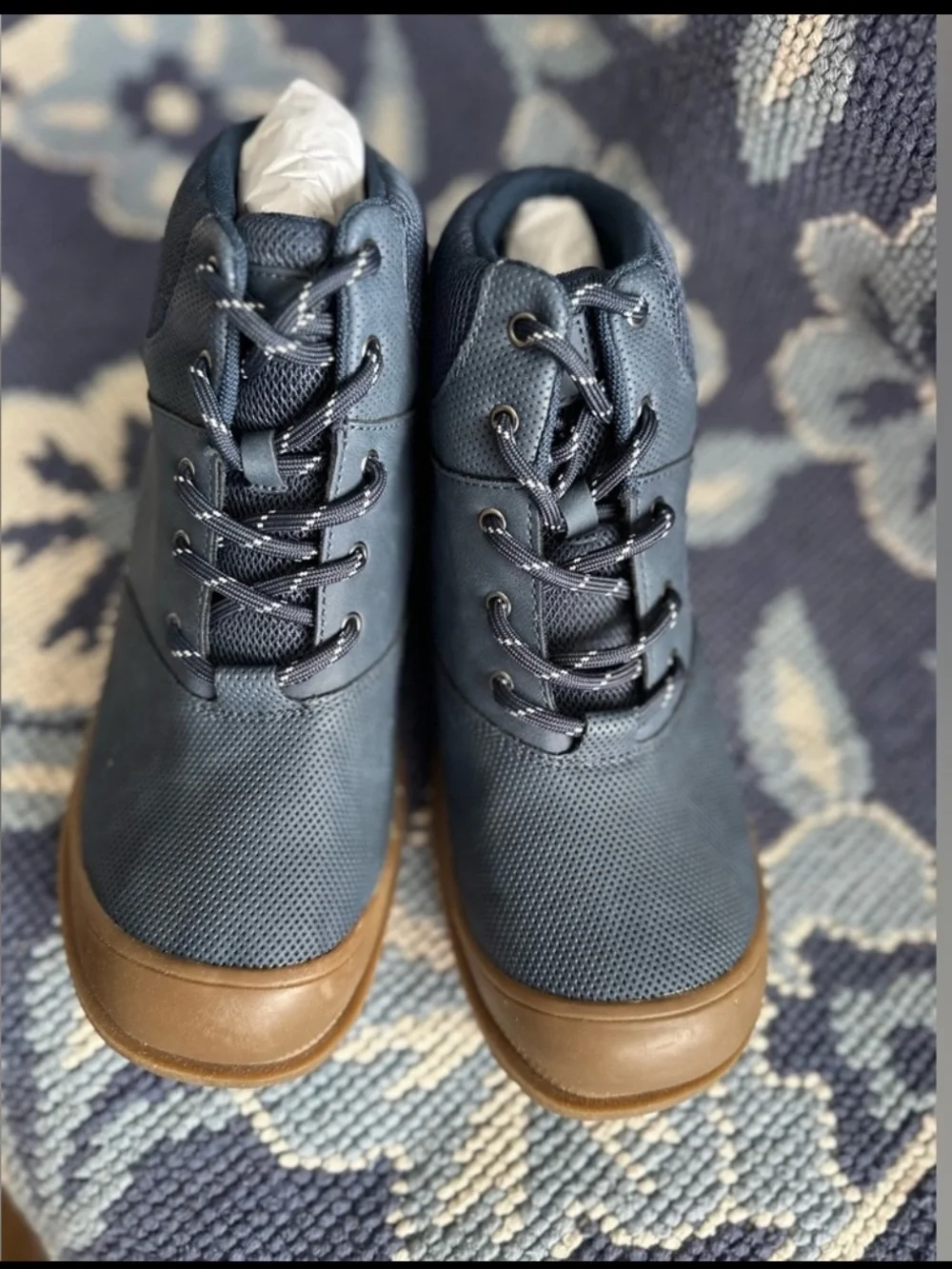 ✨ NWT Sonoma Nicco Kids Hiking Boots Size 6 Blue Memory Foam Lace Up